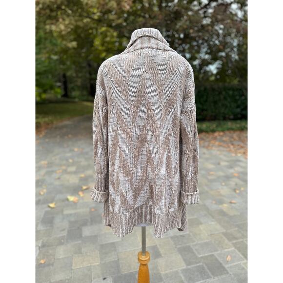 Anthropologie Cardigan Sweater Boho Hippie Rustic Cozy Winter Lounge Coastal - Picture 5 of 13